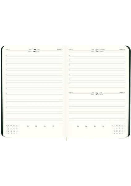 2026 - 14X20 Günlük Termo Deri Ajanda - Yeşil fiyatları