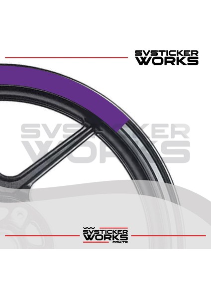 Motosiklet Jant Şeridi Jant Sticker Yarım Kaplama Daire 17-18 Inch Jant Motor Uyumlu fiyatları