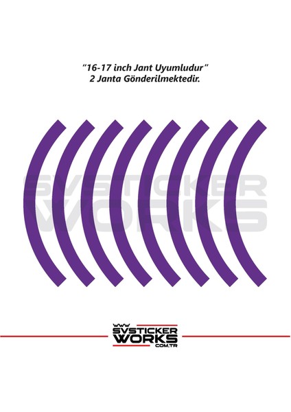 Motosiklet Jant Şeridi Jant Sticker Yarım Kaplama Daire 17-18 Inch Jant Motor Uyumlu modelleri