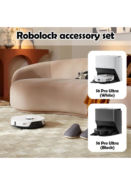 Roborock S8 Pro Ultra Vakum Temizleyici Kauçuk Ana Fırça Yedek Parçalar Aksesuarları (Yurt Dışından) modelleri