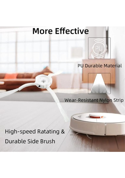 Xiaomi Vakum V1 Için Roborock S4 S4 S5 S6 SDJQR01RR SDJQR02RR Robot Vakum Ana Yan Fırça Hepa Filtre Yedek Parçaları (Yurt Dışından) indirimleri