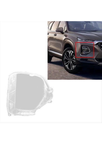 Araba Ön Far Kapağı Abajur Lambası Lamba Far Farlar Lens Kapağı Hyundai Santa Fe 2019 2020 Sağ (Yurt Dışından) fırsatları