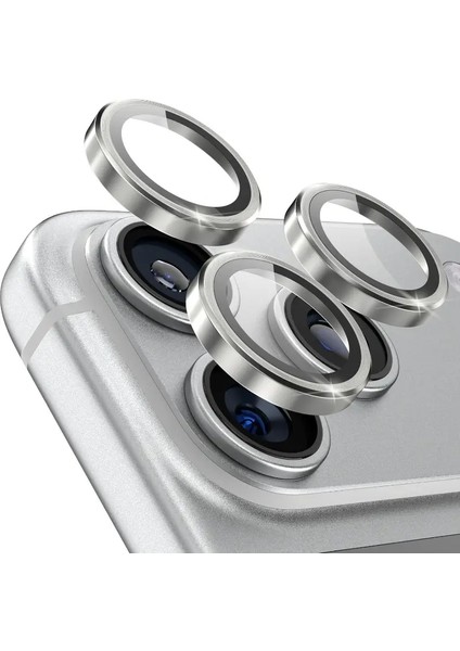Iphone 17 Pro Max Gümüş Safir Kamera Koruyucu Lens Antisitatik Tam Koruma Darbelere Karsı Koruma modelleri