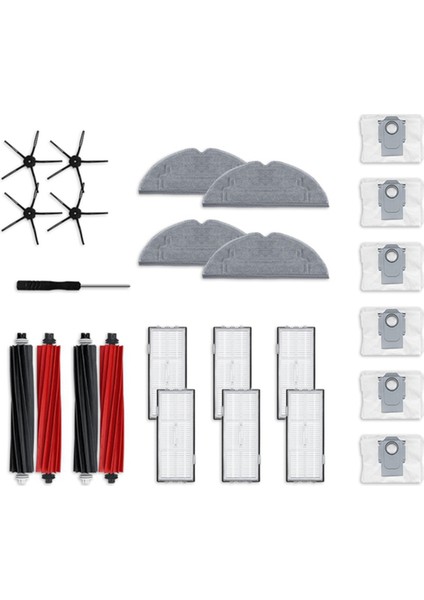 Roborock S8 / S8 Pro Ultra / S8+ Robot Vakum Ana Yan Fırça Hepa Filtre Mop Bez Pad Toz Çanta Aksesuarları Yedek (Yurt Dışından) modelleri