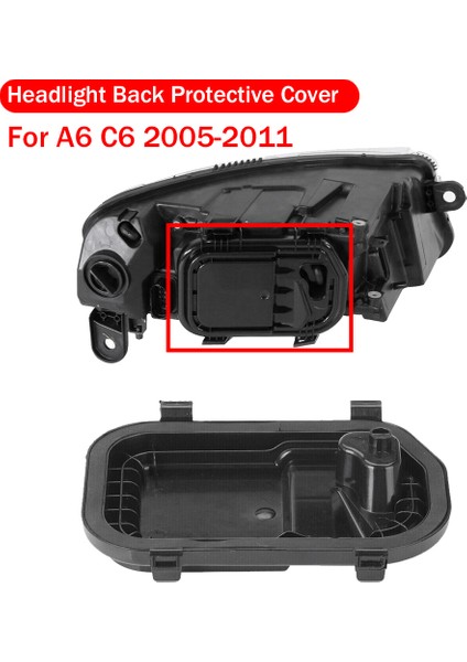 Sol ve Sağ Far Arka Kapak Mühür Tozu Kapağı Kafa Işık Lambası Koruyucu Kapak Için Audi A6 C6 S6 2005-2011 4F0941159 (Yurt Dışından) fiyatları