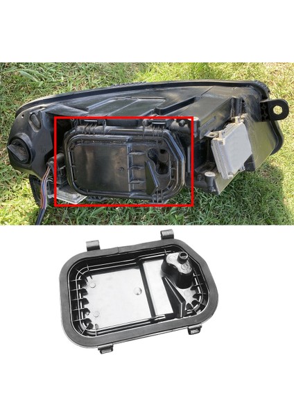 Sol ve Sağ Far Arka Kapak Mühür Tozu Kapağı Kafa Işık Lambası Koruyucu Kapak Için Audi A6 C6 S6 2005-2011 4F0941159 (Yurt Dışından) modelleri