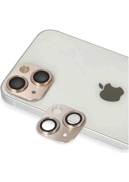 Iphone 13 Pers Alüminyum Kamera Lens - Gold
