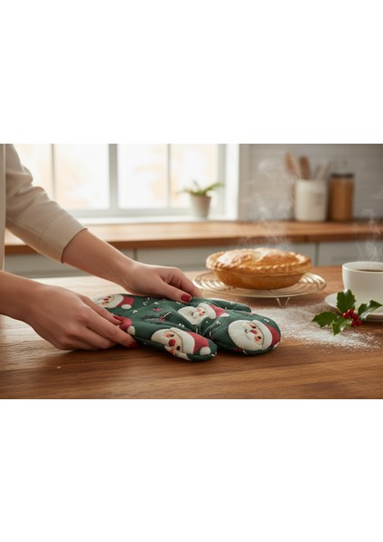 Fırın Eldiveni Yeni Yıl Temalı , Yılbaşı Temalı