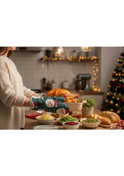 Fırın Eldiveni Yeni Yıl Temalı , Yılbaşı Temalı