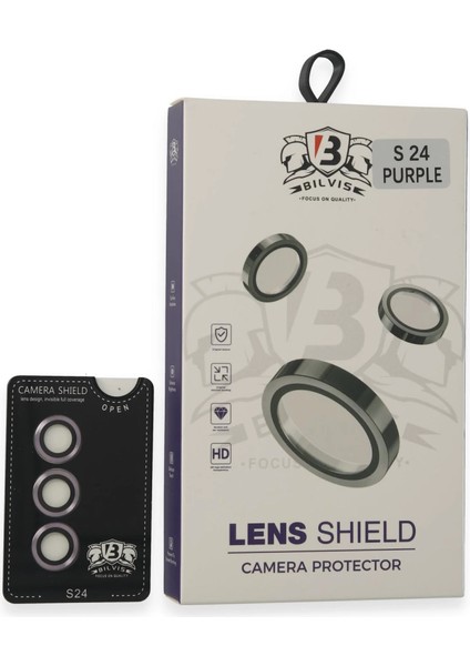 Newface Samsung Galaxy S24 Bilvis Titan Kamera Lens - Derin Mor