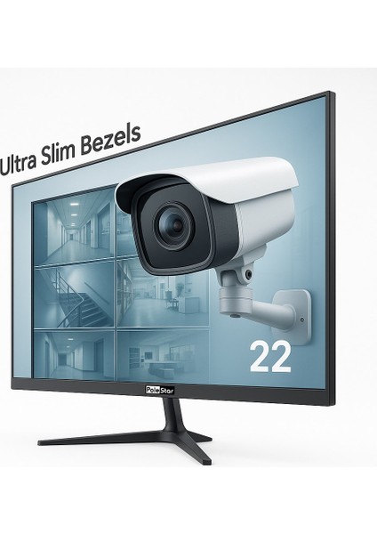 22" LCD Full Hd 24/7 Kesintisiz Çalışma Monitörü SC-3021