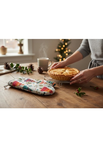 Fırın Eldiveni Yeni Yıl Temalı , Yılbaşı Temalı modelleri