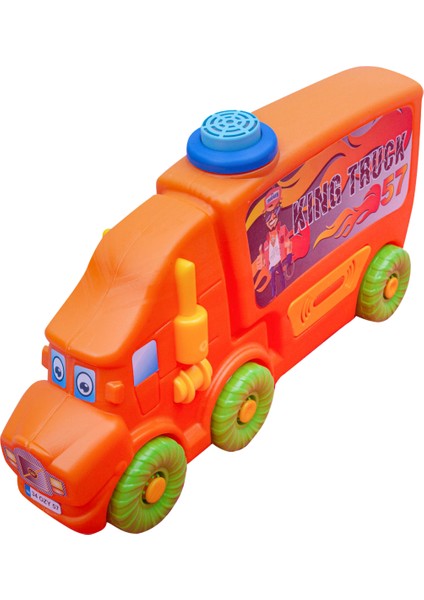 Çocuk Oyuncak Kamyon – Turuncu | Kornalı, Manevra Kabiliyetli, Dayanıklı Oyuncak Kamyon fiyatları