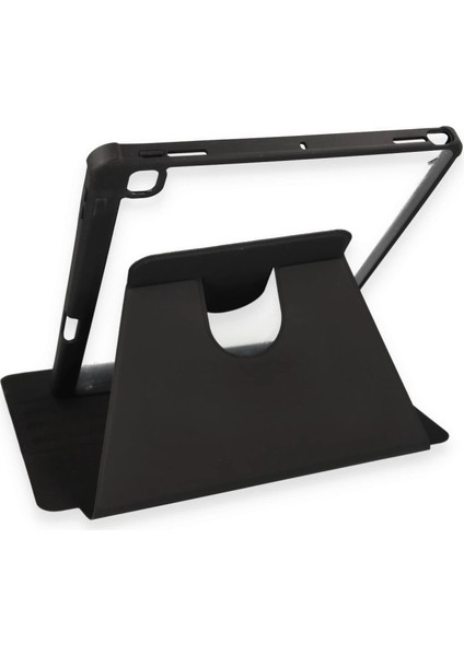 Ipad 10.2 (7.nesil) Kılıf Ling 360 Kalemlikli Tablet Kılıf - Siyah