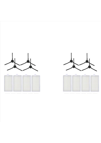 2 Ilıfe Hepa Filtresi V5 V5S V5 V3 V5S V50 Pro V55 X5 Robot Vakum Süpürge Aksesuarları Yedek Parçalar Değiştirme (Yurt Dışından)