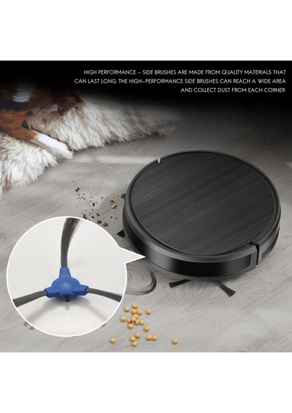 Coredy R300 R550 (R500+) R650 R700 R3500 Goovi 1600PA Bagotte BG600 Imartine 1600PA Için 8pcs Yedek Yan Fırçalar (Yurt Dışından) fırsatları