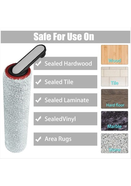 Dreame H12 PRO/H12 PLUS/H12 Çekirdek Yumuşak Silindir Fırça Yedek Parçaları Islak Kuru Vakum Süpürge Silindir Hepa Filtre Aksesuarları (Yurt Dışından) indirimleri