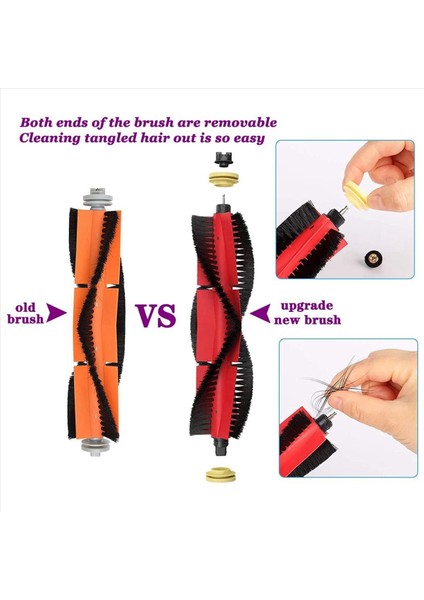 2 Xiaomi Roborock Için Set Aksesuarları S5 Max S6 Max S6 Pure S6 Maxv S50 S51 S55 S60 S65 S5 S6 Vakum Süpürge (Yurt Dışından) indirimleri