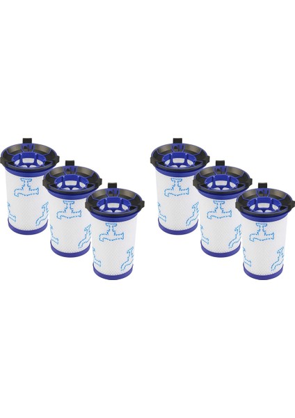 6 Pc ZR009001 Parçalar Için Vacuum Seerler Aksesuar Filtresi Değiştirme Rowenta Hava Kuvvetleri 360 X-Pert RH9015WO (Yurt Dışından)