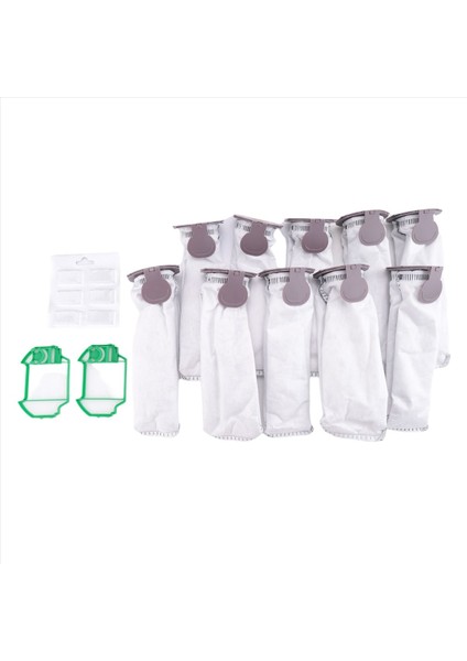 Vorwerk Kobold Vk7 Fp7 Kablosuz Elektrikli Süpürge 10 Toz Torbası 2 Ön Filtre 1 Koku Tablet/çubuk Için (Yurt Dışından)