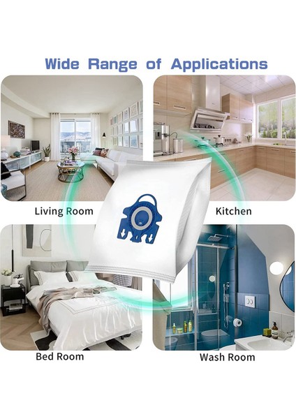 3D Verimlilik Miele Gn Vakum Için Toz Torbası 9917730 Hyclean Hoover Çantaları 2 Tablet Hava Temiz ve 2tablet Motor Filtresi (Yurt Dışından) indirimleri