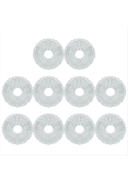 10 Adet Konga Için Uygun 11090 Spin Devrim Mop Bez Bez Robot Vakumları Yedek Yedek Parça Aksesuarları (Yurt Dışından)
