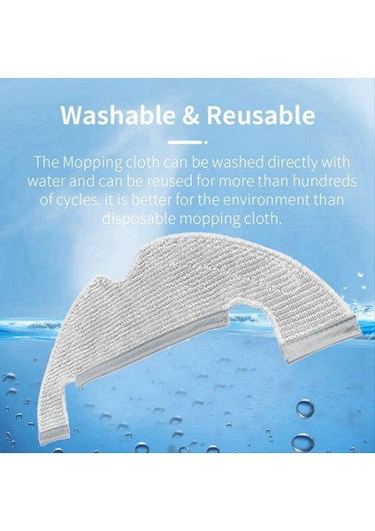 10PCS Xiaomi Dreame Bot D10 Için Aksesuar Kiti Plus RLS3D L10PLUS/Z10PRO Vakum Ana Yan Fırça Filtre Toz Torbası Mop Rag (Yurt Dışından)