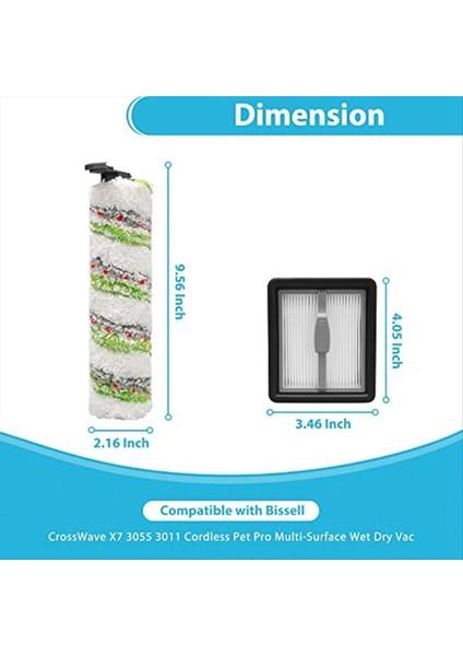 Bissell X7 Crosswave Pet Pro 3279 3277 3011 3011 3011 Için Bir Islak Kuru Vakum (Yurt Dışından) fiyatları