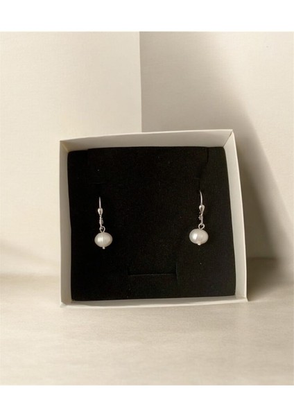 Sertifikalı 925 Ayar Gümüş 8 mm Inci Küpe modelleri