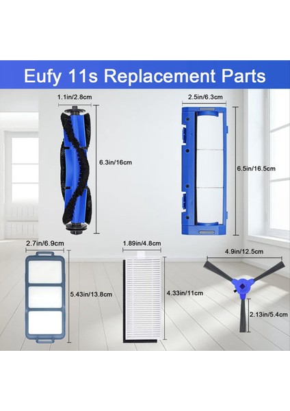Eufy Robovac 11S 15C 30 30C 12 35C 25C 15T Robotik Vakum Temizleyicisi Için Aksesuar Kiti Parçaları Değiştir (Yurt Dışından) indirimleri
