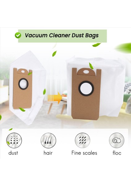 10 Pcs Yedek Toz Torbaları Koleksiyonu Xiaomi Viomi S9 Robot Vakum Süpürge Parçaları Için Çöp Çanta Aksesuarları (Yurt Dışından) fırsatları
