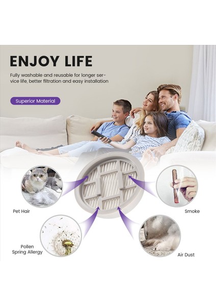 Hepa Filtre Xiaomi Deerma VC20S VC20 Için Yedek Parçalar VC20 Plus VC21 Sap Kablosuz Vakum Süpürge Aksesuarları (Yurt Dışından) indirimleri