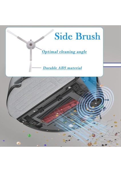 Roborock S8 / S8 Plus / S8 Pro Ultra Yedek Yedek Parçalar Ana Yan Fırça Hepa Filtre Mop Bez Toz Çantası Için (Yurt Dışından) indirimleri