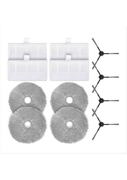 Uwant Edison 2 Plus U250 Yedek Yedek Parça Aksesuarları Yan Fırça Hepa Filtre Mop Kumaş (Yurt Dışından)