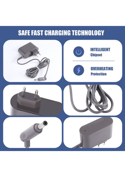 Vakum Süpürge Güç Adaptörü Robot Dyson V6 V7 V8 DC58 DC59 DC61 DC62 DC74 Ab Fişi (Yurt Dışından) indirimleri