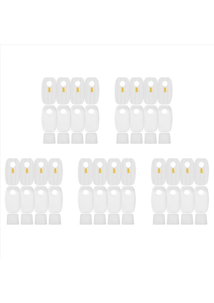 20X Ön ve Filtreler Kiti Yanıp Sarkan Ro-Cke Duoclean HV380 HV381 HV382 HV383 HV383 HV384Q HV380W (Yurt Dışından)