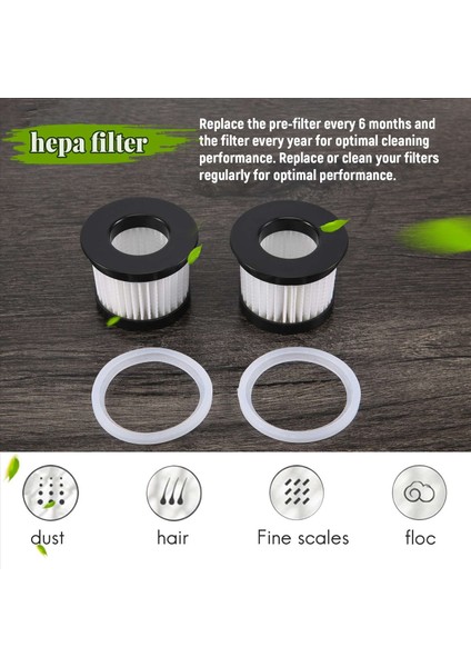 Deerma Için Kartuş Filtresi CM300S CM400 CM500 CM800 Vakum Süpürge Parçaları Yedek Filtre Kartuşu 2 Pcs (Yurt Dışından) fırsatları