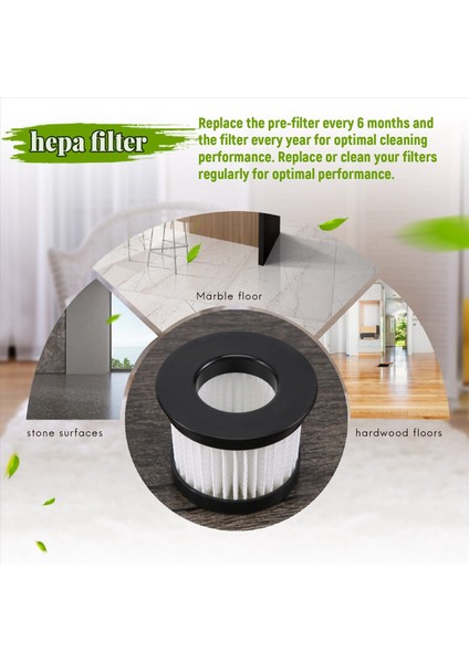 Deerma Için Kartuş Filtresi CM300S CM400 CM500 CM800 Vakum Süpürge Parçaları Yedek Filtre Kartuşu 2 Pcs (Yurt Dışından) indirimleri