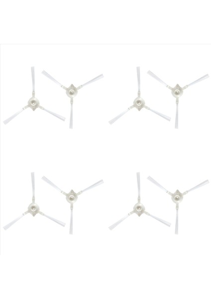 360 S6 Süpüren Robot Vakum Süpürücü Yedek Yedek Parçalar Için 4x Fırça Yan Fırçaları (Yurt Dışından)