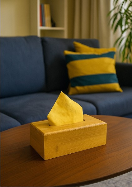 (Masa Üstü Bambu Peçetelik, 23 cm Masaüstü Peçete Kutusu, Bambu Kağıt Mendil Kutusu)