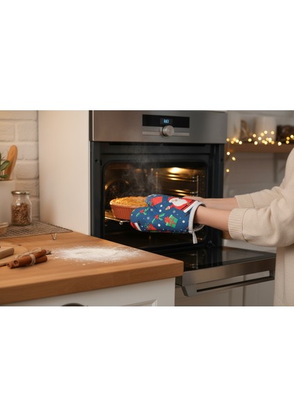 Fırın Eldiveni Yeni Yıl Temalı , Yılbaşı Temalı modelleri