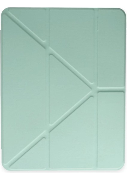Ipad Pro 11 (2024) Kılıf Kalemlikli Mars Tablet Kılıfı - Açık Yeşil modelleri