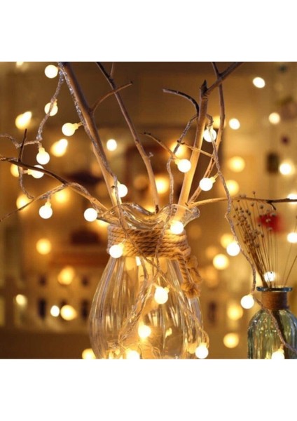 Mini Top LED Yılbaşı Süsleme 20 Toplu (3,5 Metre)