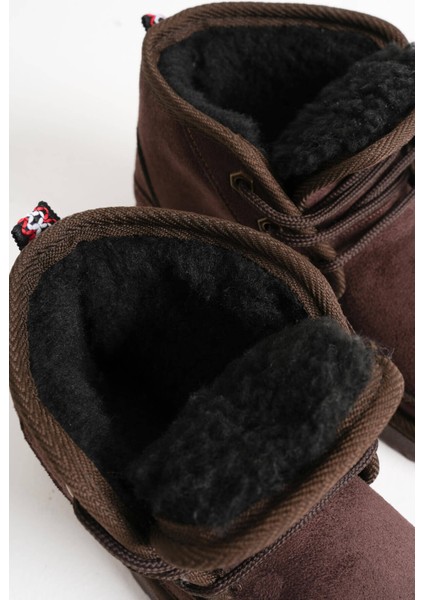 Daria Premium Kadın Kışlık Acı Kahve Içi Kürklü Bot