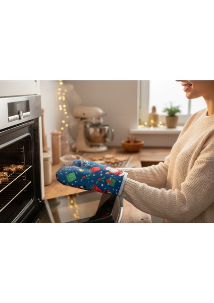 Fırın Eldiveni Yeni Yıl Temalı , Yılbaşı Temalı