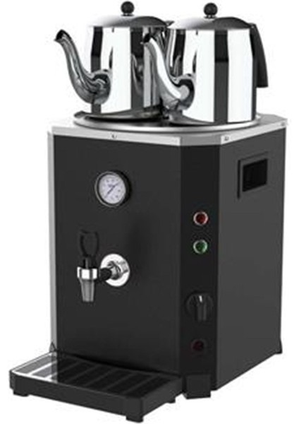 2 Demlikli Elektrikli Jumbo Çay Makinesi Otomatı Semaver Çay Ocağı 23 Litre - 2 Adet Demlik Hediye fiyatları