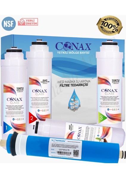 Class Tak Çevir 5'li Filtre Seti Vontron Membran