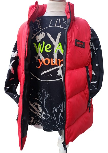 Erkek Çocuk Şişme Yelek – Elyaf Dolgulu, Fermuarlı Cepli, Özel Spor Model fırsatları