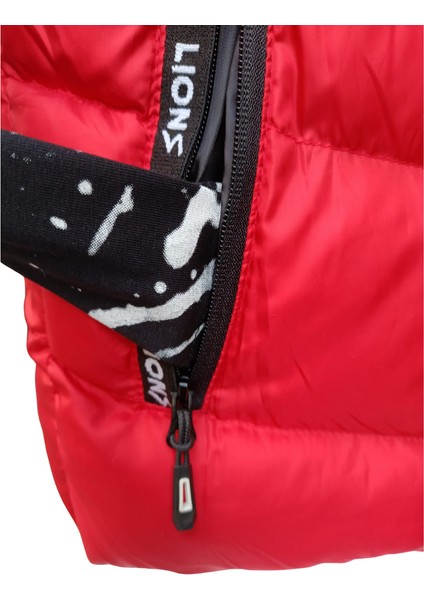 Erkek Çocuk Şişme Yelek – Elyaf Dolgulu, Fermuarlı Cepli, Özel Spor Model