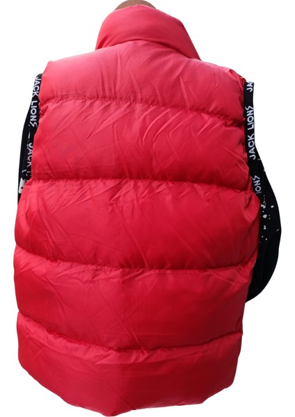 Erkek Çocuk Şişme Yelek – Elyaf Dolgulu, Fermuarlı Cepli, Özel Spor Model